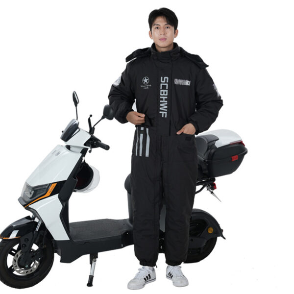 Winter Outdoors Cold-proof Cycling One-piece Work Clothes - Image 6