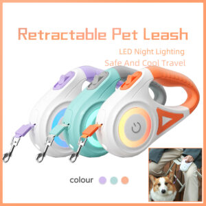 Automatic Pets Retractable Leash And Dog Collar Spotlight