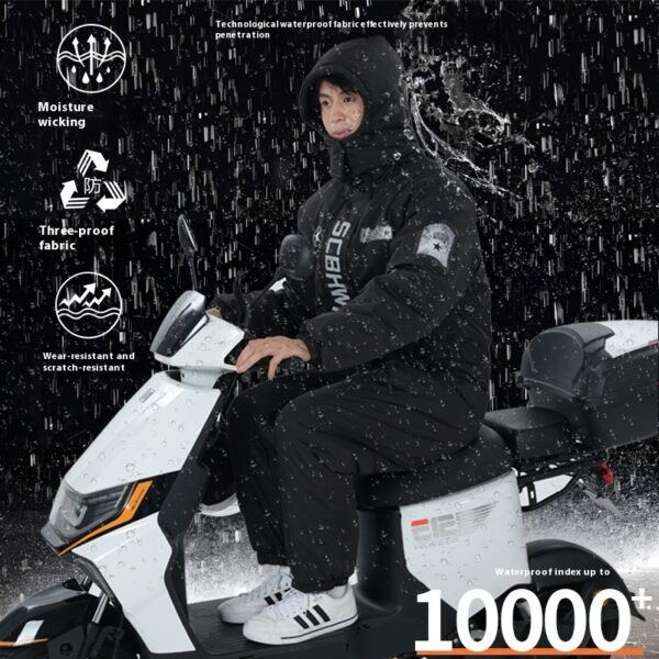 Winter Outdoors Cold-proof Cycling One-piece Work Clothes - Image 4